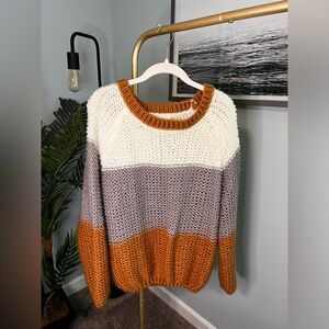 VICI Collection Colorblock knit sweater